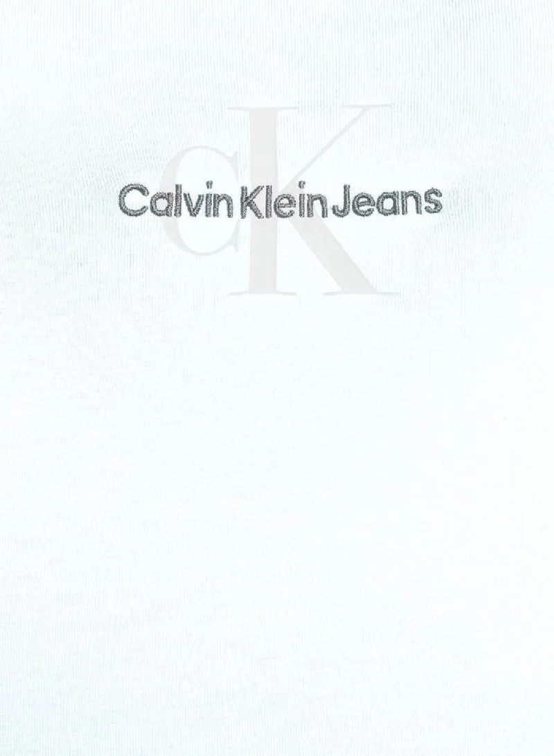 Calvin Klein Jeans Women's Slim Monogram Cami Dress -  cotton stretch jersey, Blue