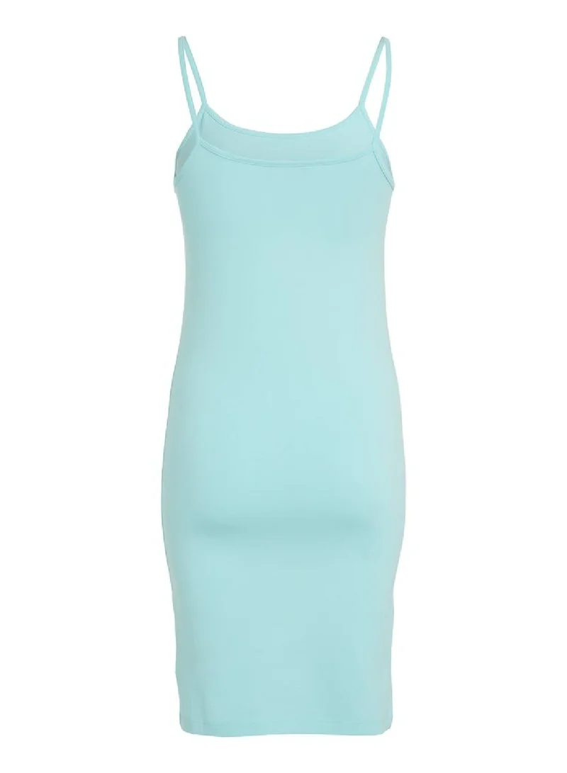 Calvin Klein Jeans Women's Slim Monogram Cami Dress -  cotton stretch jersey, Blue