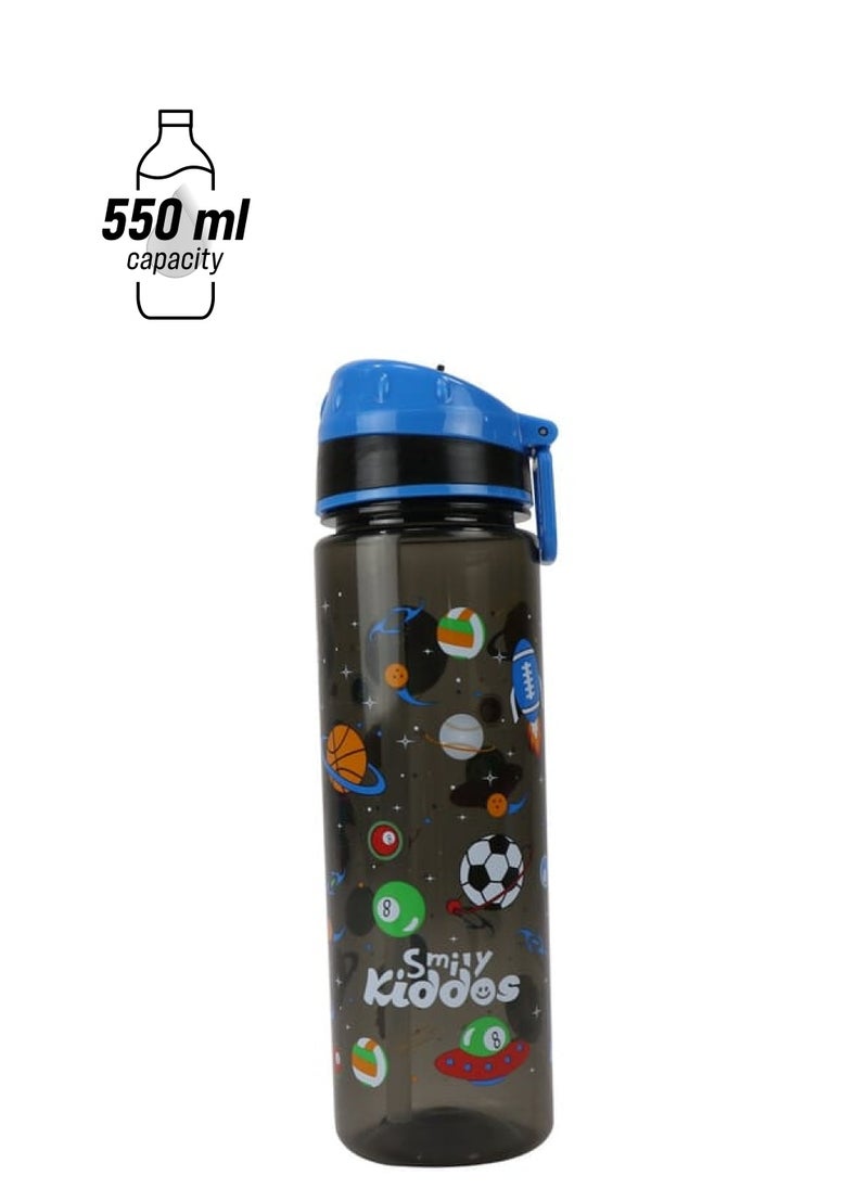 SMILY KIDDOS - Kiddos Fancy Sipper Bottle 550Ml Black - Image 1