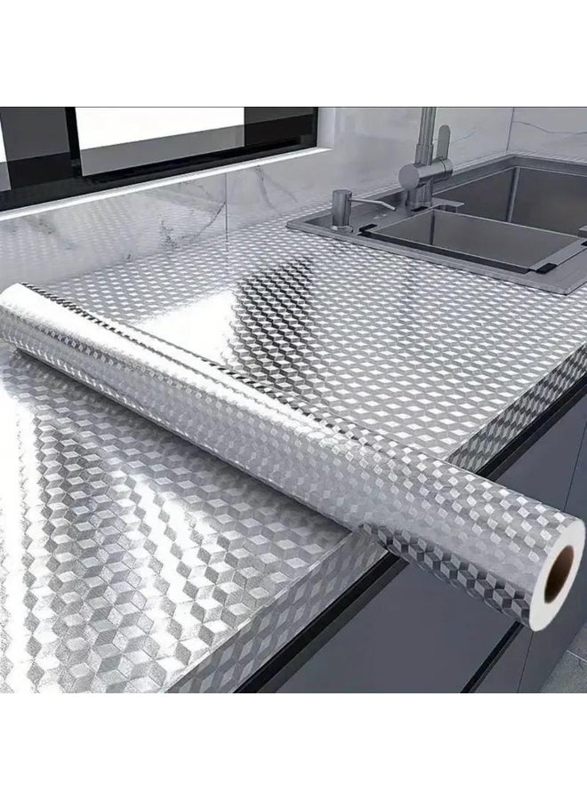 60cm Aluminum foil oil-proof tile tin foil fireproof sticker oil-proof 