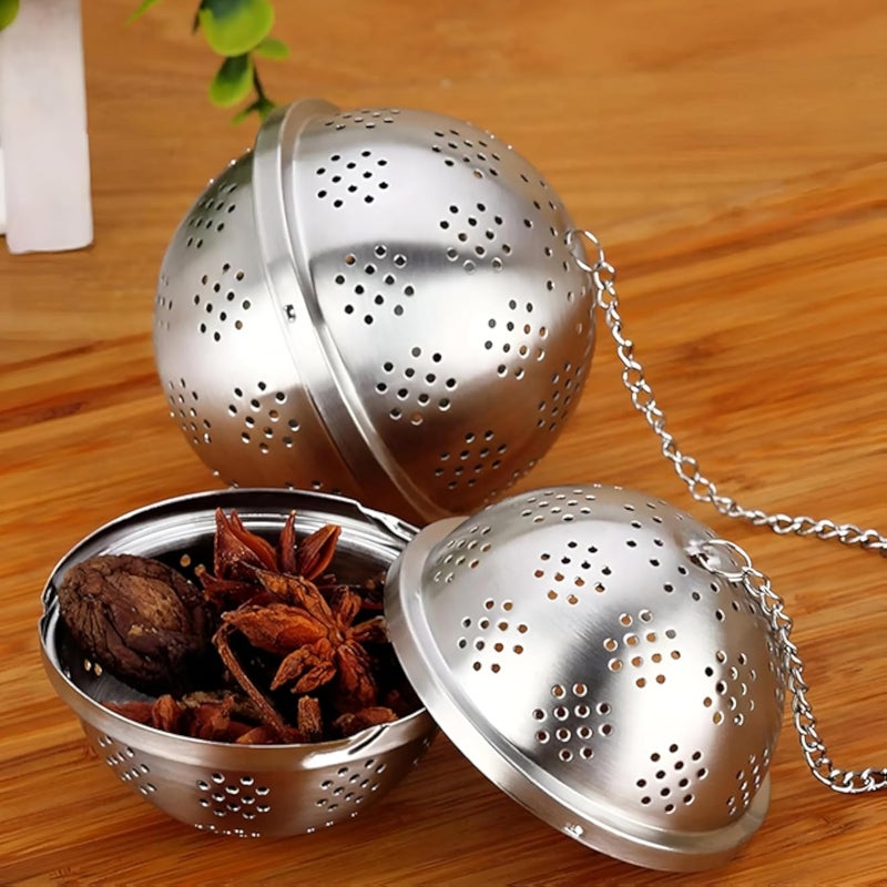 Strong Stainless Steel Tea Infuser, Leakproof Tea Infuser - Mesh Filter Specially Designed for Tea Balls for Brewing Loose Leaf Tea, Compatible with Cups, Cups, Pots