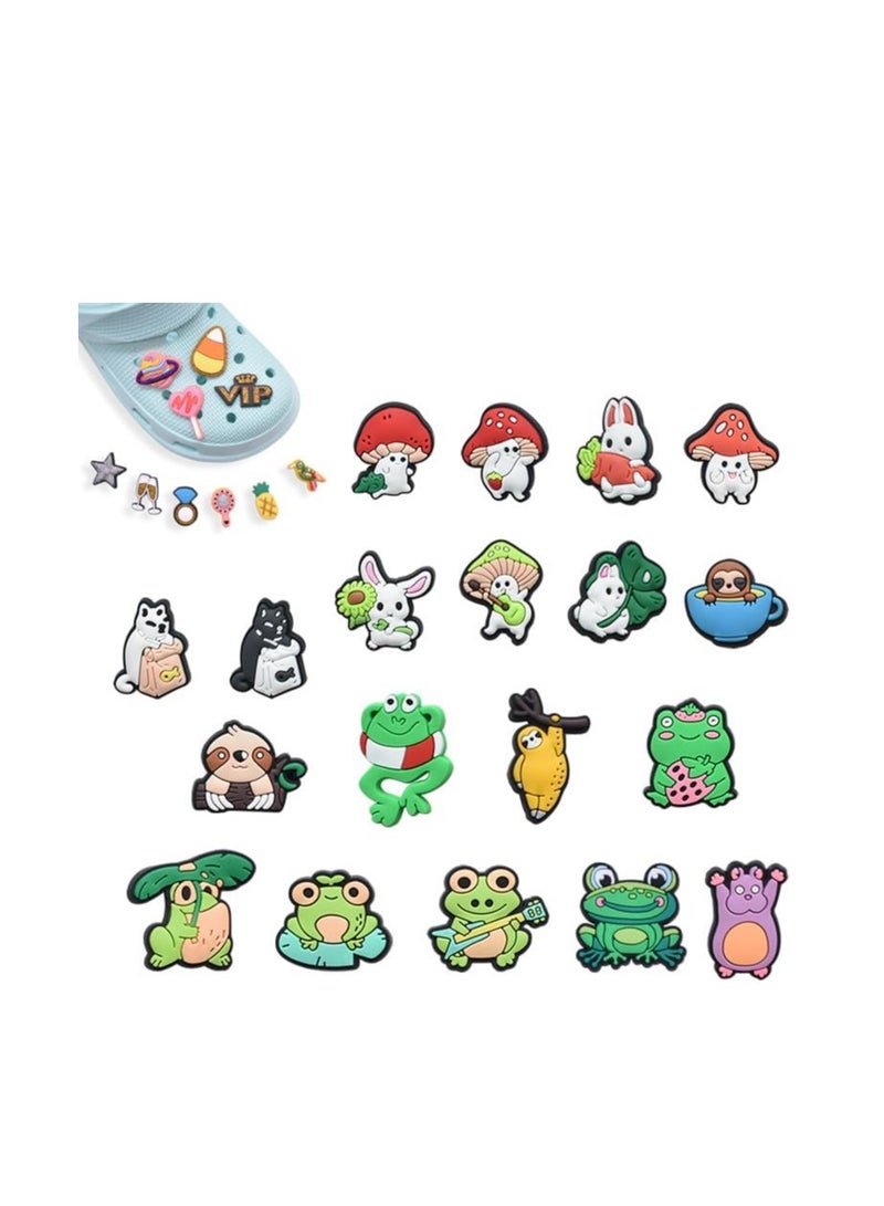 20 PCS PVC Shoe Charms for Crocs and Wristbands, Fun Shapes for Kids and Teens, Perfect Party Gift - Image 2