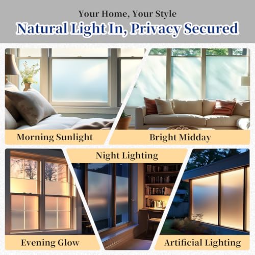 YKF Frosted Glass Paint, 16Oz Privacy Window Paint, Window Frosting Spray, DIY Water-Based UV Resistant Coating for Windows, Doors & Glass Surfaces - Image 5