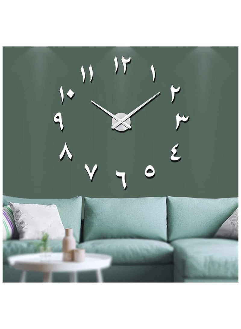 Dreamzon Large DIY Wall Clock Modern 3D Wall Clock with Arabic Number