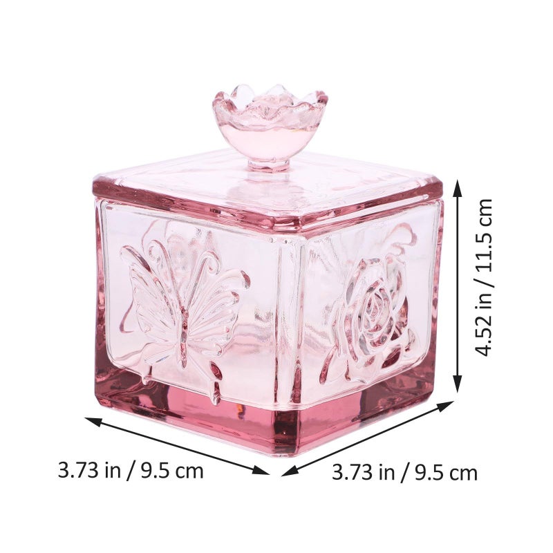 Glass Food Storage Canisters Large Capacity Airtight Sealed Jars For Tea Coffee Sugar Snacks Pink Kitchen Pantry Organization - Image 3