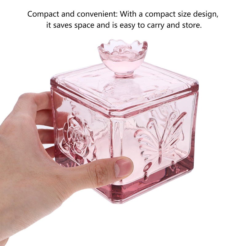 Glass Food Storage Canisters Large Capacity Airtight Sealed Jars For Tea Coffee Sugar Snacks Pink Kitchen Pantry Organization - Image 5