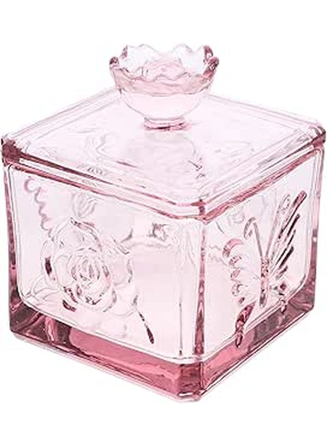 Glass Food Storage Canisters Large Capacity Airtight Sealed Jars For Tea Coffee Sugar Snacks Pink Kitchen Pantry Organization - Image 1