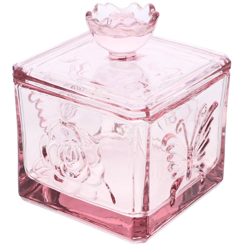 Glass Food Storage Canisters Large Capacity Airtight Sealed Jars For Tea Coffee Sugar Snacks Pink Kitchen Pantry Organization - Image 2