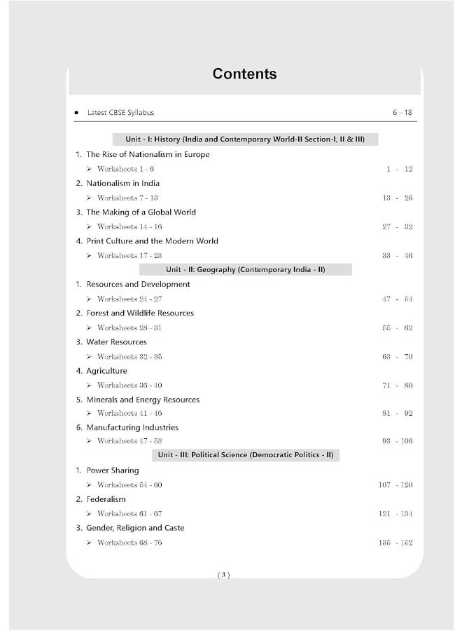 Oswaal CBSE Workbook | Social Science | Class 10 | Updated as per NCF | For better results | For 2024 Exam - Image 2