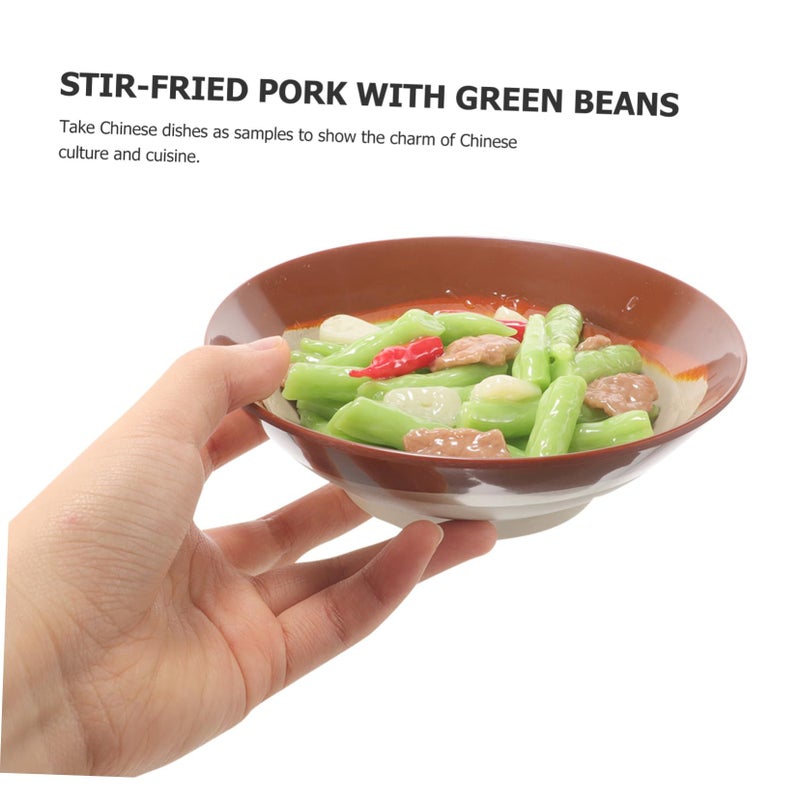 Lifelike Artificial Green Bean Food Model Display Prop For Kitchen Decoration Photography - Image 4