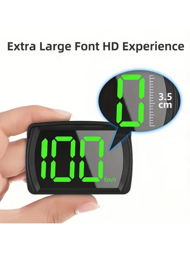 Generic Car HUD Speedometer, Clear Speed Display,  USB Power Cable - Ideal for Cars, Trucks, Buses - KM/H  - Image 2