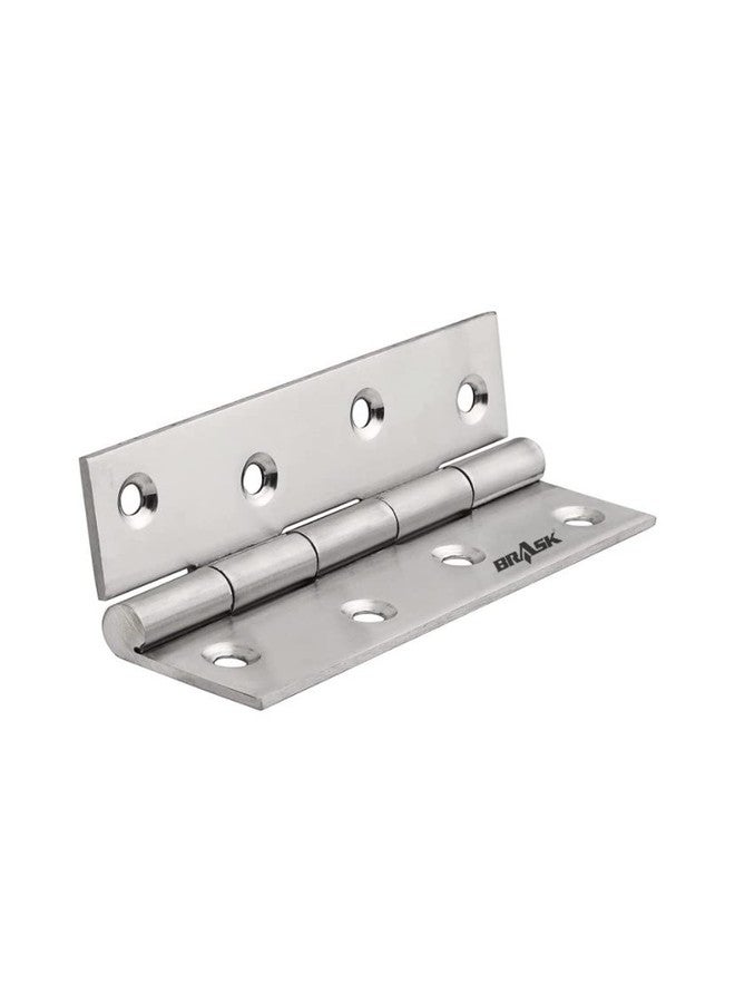 BRASK Premium Stainless Steel Slow Movement Concealed Welded Hinges 5 x 12, 2.5mm Thickness (Pack of 6) Screws Included (Stainless Steel Finish) - Image 5