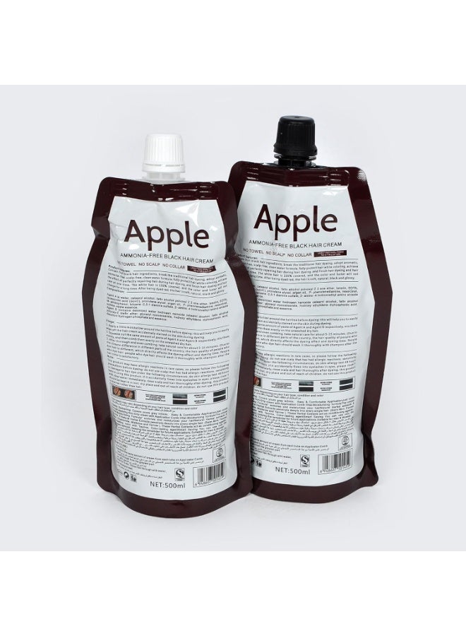BLOOMING TIME Apple Ammonia-Free Brown Hair Cream, No-Toxic, No Stimulation - Image 5
