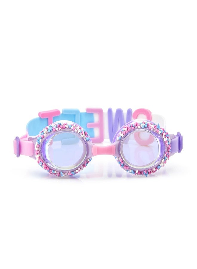 Bling 2O Girls Swim Goggles for Kids – Purple Funfetti Design, Anti-Fog UV Protection Lenses, Adjustable Strap, Leakproof Comfortable Fit for Pool, Beach, Swim Lessons & Vacation, Ages 3+ - Image 3