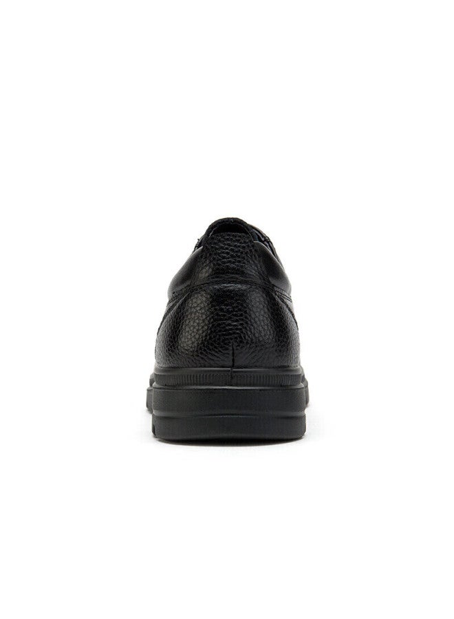 CAMELJEANS Camel Men's Genuine Leather Business Casual Shoes Soft Bottom Comfortable Derby Shoes Men W932211710 Black 43 - Image 2