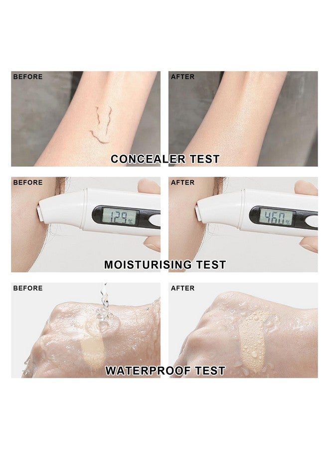 LemonSac Mushroom Head Air Cushion Cc Cream Foundation Bb Cream Foundation Makeup Moisturizing Cc Cream Liquid Foundation,Concealer Lasting Makeup Foundation Even Skin Tone Makeup Base Primer(#02 Natural)) - Image 2