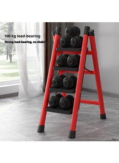 Y&D Multipurpose Step Ladder Folding Ladder With Anti-Slip Pedal Folding Step Stool Portable Lightweight Foldable Stepladder For Home Kitchen Library Office 4 Step  - Image 4