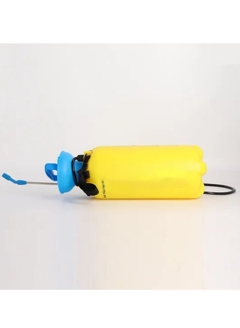 Generic Portable Pressurized Water Sprinkler Can for Gardening & Sanitizer Spraying, Manual Hand Pressure Sprayer for Agriculture, Car Cleaning - Yellow  - Image 3