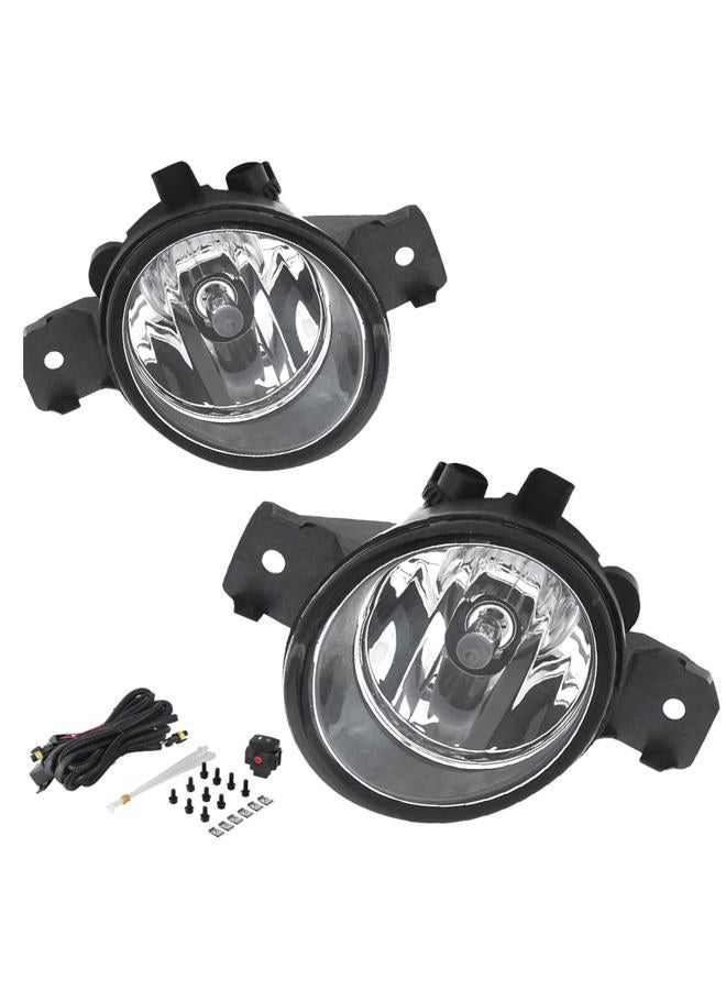 A ABIGAIL Driving Fog Lights Lamps Replacement for 2007-2018 Nissan Altima 2013-2018 Nissan Pathfinder, 2012-2019 Nissan Versa, with H11 12V 55W Halogen Bulbs & Switch - Image 1