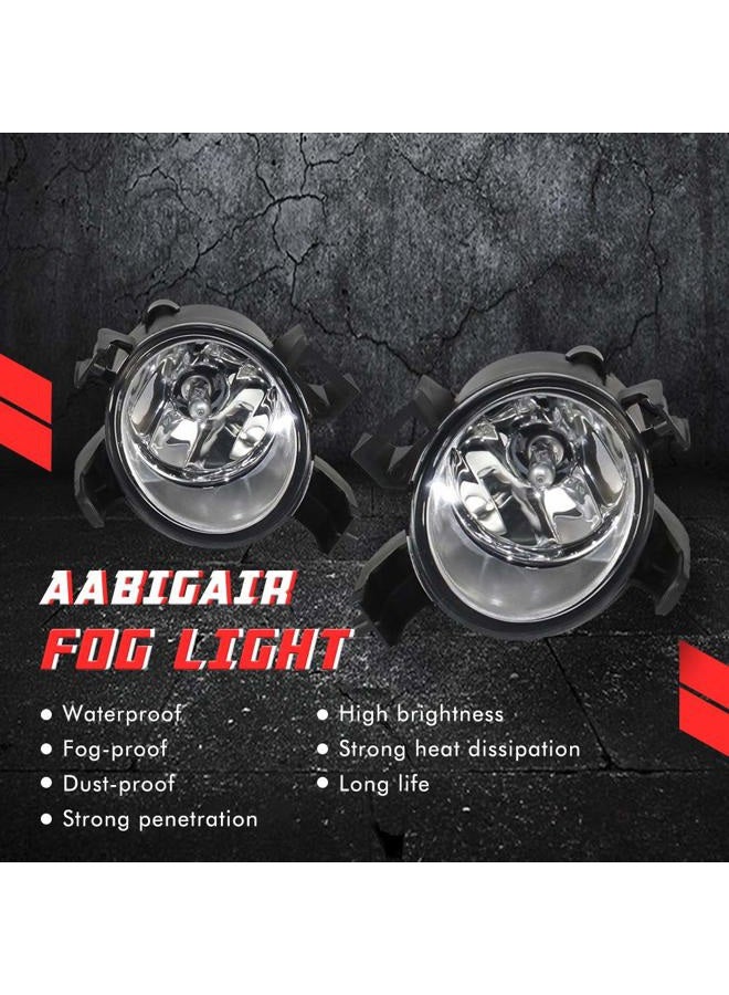 A ABIGAIL Driving Fog Lights Lamps Replacement for 2007-2018 Nissan Altima 2013-2018 Nissan Pathfinder, 2012-2019 Nissan Versa, with H11 12V 55W Halogen Bulbs & Switch - Image 2