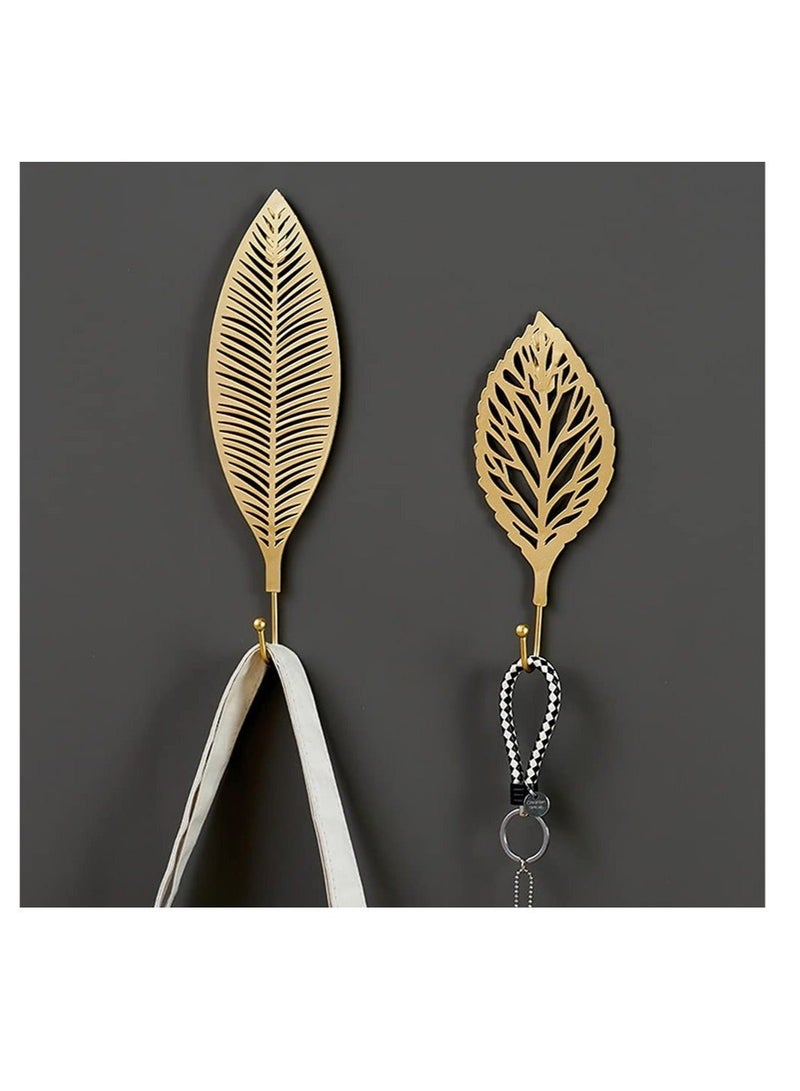 كابتن تيك Decorative Hook, KASTWAVE Coat Adhesive Hooks Leaves Cast Iron Decorative Wall Hooks Curtain TieBacks Wall Hooks for Hanging Keys Towels Coat in Bathroom Kitchen Decorative (3Pcs) - Image 3