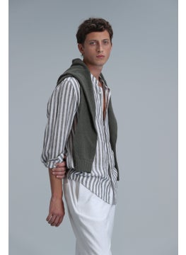 Lufian Fast Men's Basic Shirt Comfort Fit Beige  - Image 1