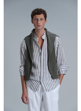 Lufian Fast Men's Basic Shirt Comfort Fit Beige  - Image 2
