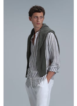 Lufian Fast Men's Basic Shirt Comfort Fit Beige  - Image 5