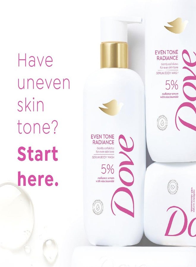 Dove Even Tone Radiance Serum Body Wash|5% Radiance Serum with Niacinamide| Gently exfoliates for even skin tone | Paraben & SLS free | 300 ml - Image 3