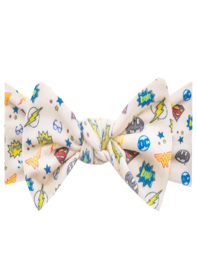 Copper Pearl Baby Bows: Stylish Headbands for Baby Girls, Premium Soft and Stretchy Baby Headbands, Perfect for Newborns, Trendy Designs - Justice League™ - Image 1