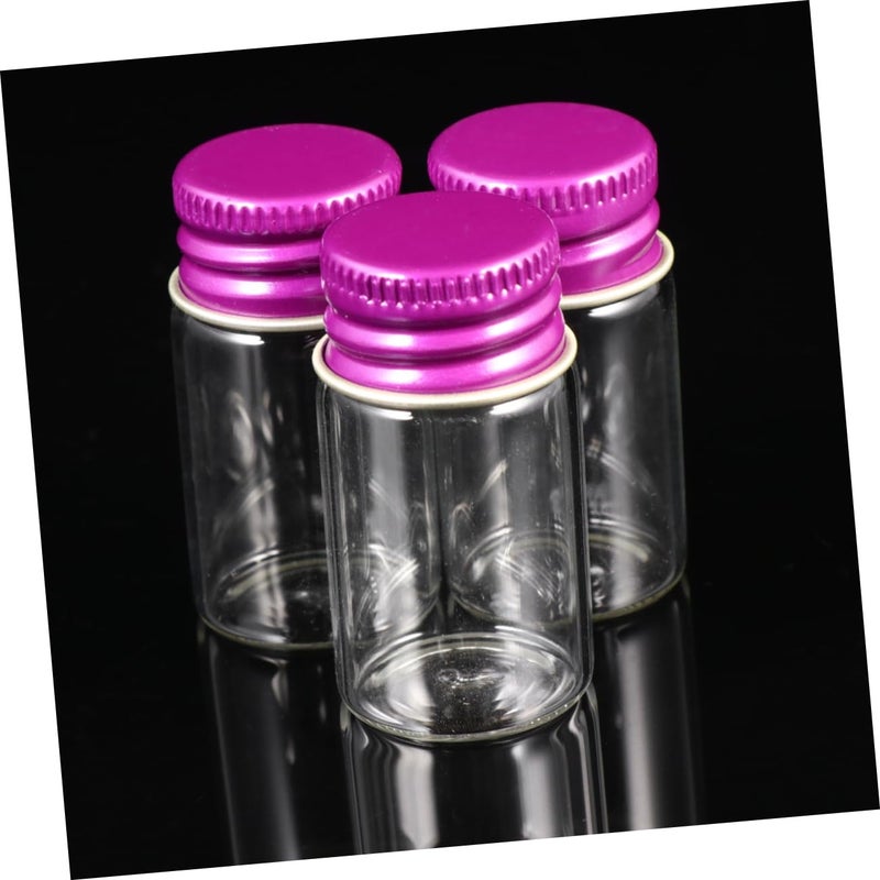 12-Pack 7ml Glass Ink Bottles Aluminum Cap Storage Vials Screw Caps Health- for Art Present - Image 4