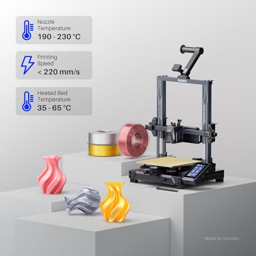 ELEGOO Silk PLA Filament 1.75mm Copper 1KG, 3D Printer Filament Dimensional Accuracy +/- 0.02mm, 1kg Spool(2.2lbs) Fits for Most FDM 3D Printers - Image 5