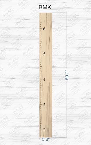 Back40Life Farmhouse Style Wooden Kids Growth Chart Ruler for Boys and Girls (Weathered Natural - BMK) - Image 3