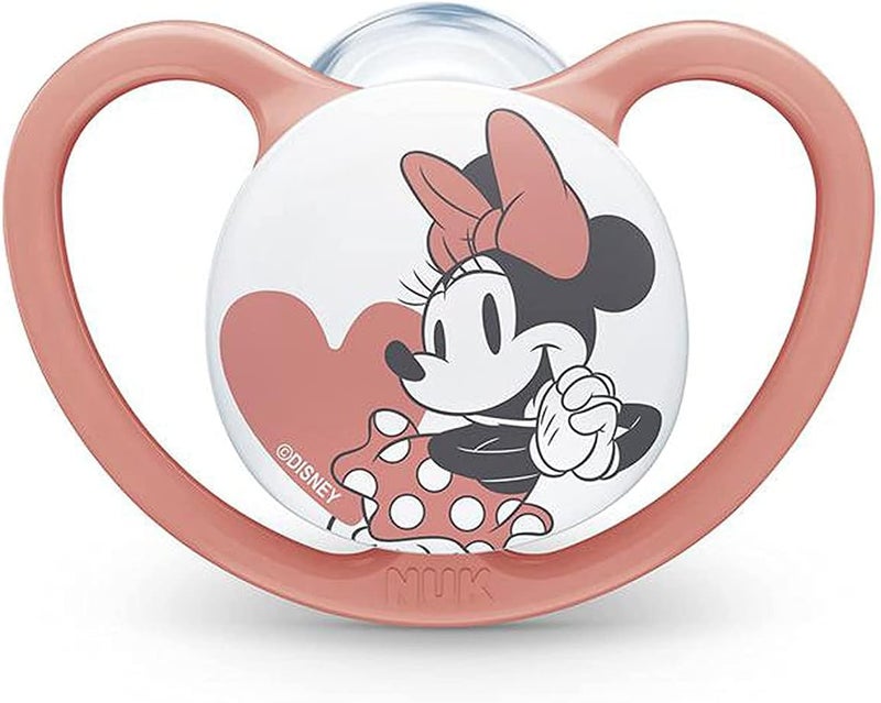 NUK Space Orthodontic Pacifiers featuring Minnie Mouse for Infants (0-6 Months) - Image 2