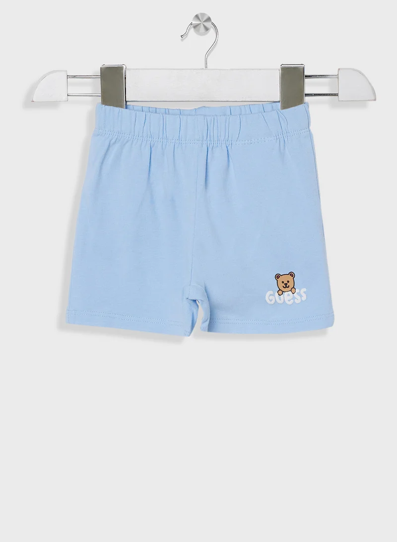 GUESS Infant Graphic Printed 2 Pack Bodysuit & Short Set