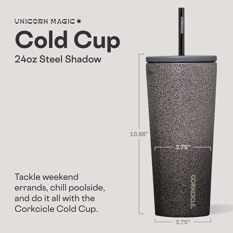 CORKCICLE Cold Cup w/Straw 710ml Steel Shadow - Image 2
