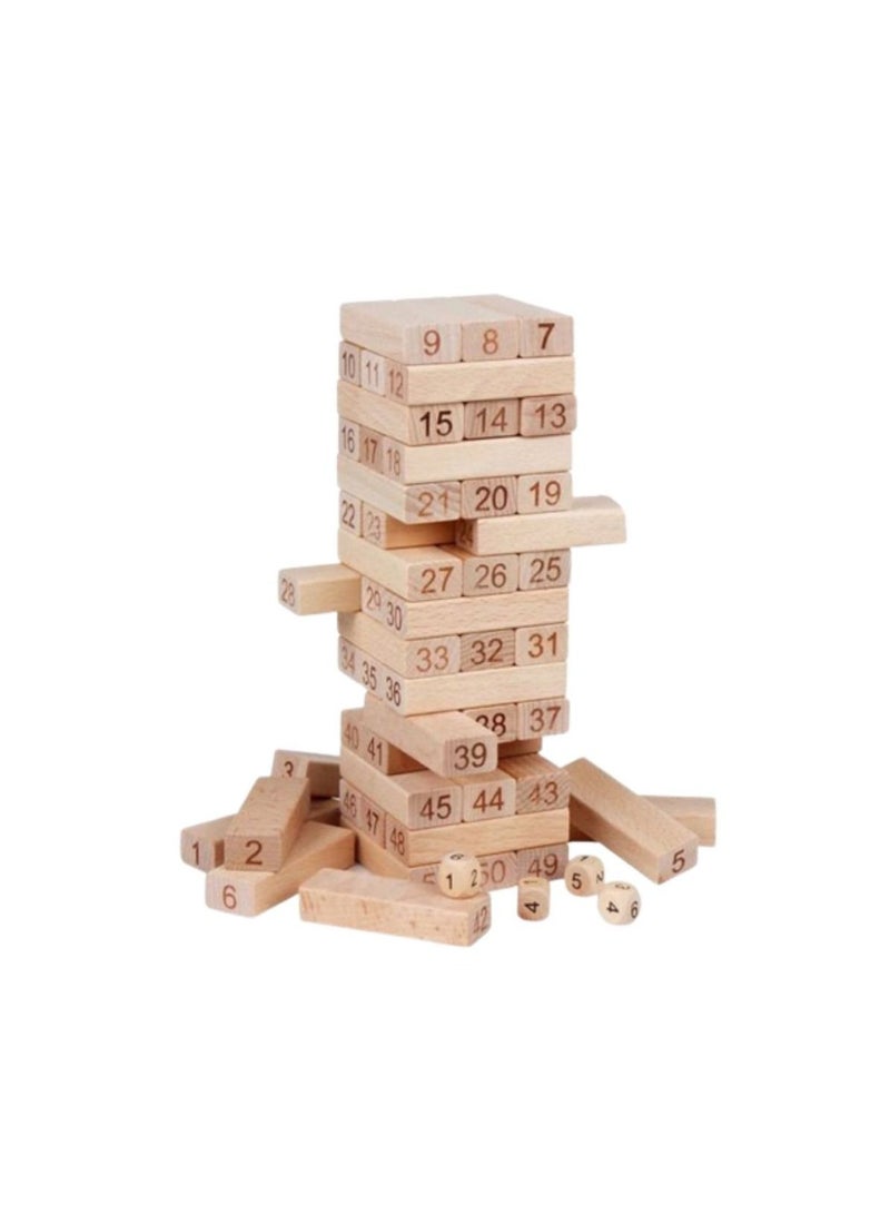 child toy Classic Non Toxic Stackable Wooden Block Building Toy  - Image 1
