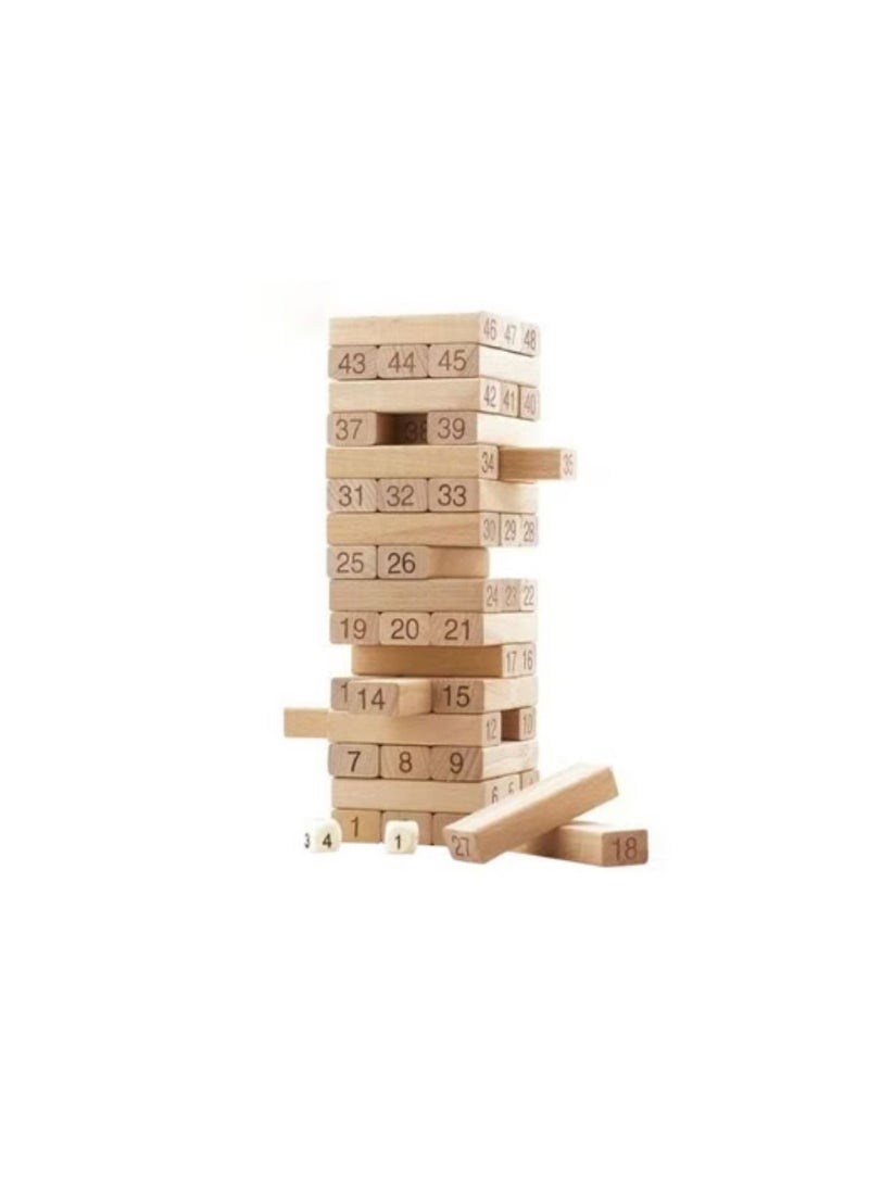 child toy Classic Non Toxic Stackable Wooden Block Building Toy  - Image 2