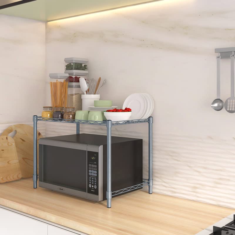 TUNEHOME TUNEHOME Kitchen Cabinet 1 Shelf Silver Metal 