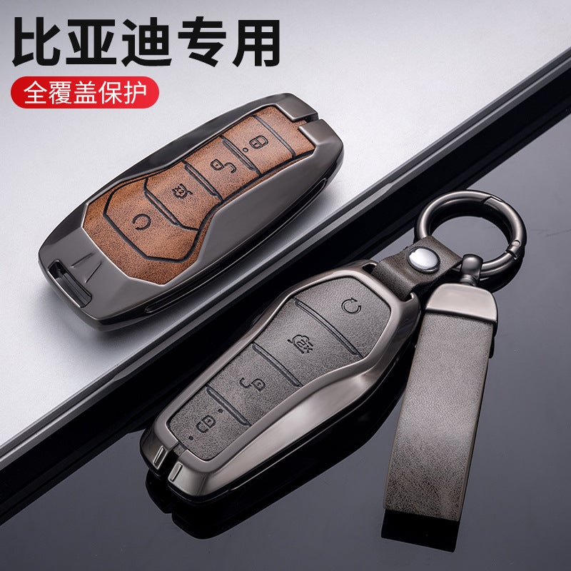 For Byd Genuine Leather Key Case Byd Song Pro Han Ev Tang Dmi Qin Pro Song Max Yuan E2 Fashion Bag Buckle - Image 2