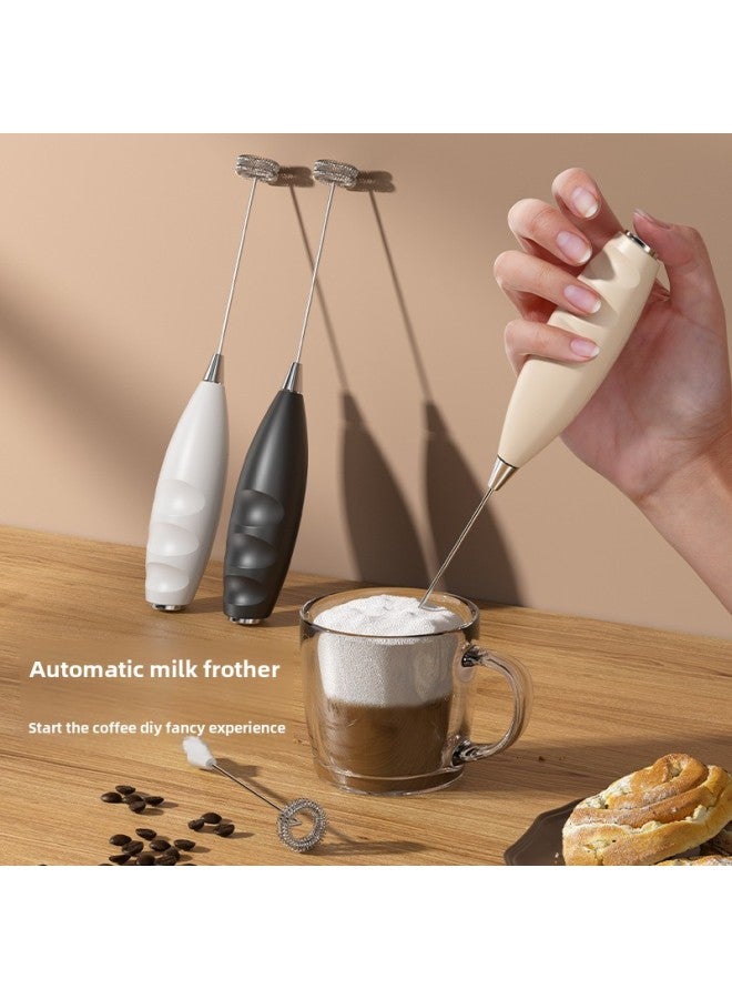 Handheld Milk Foamer Household Wireless Electric Portable Milk Foamer Coffee Stirring Stick Bubble-Color:07 Milk Frother Black Single Head  - Image 4
