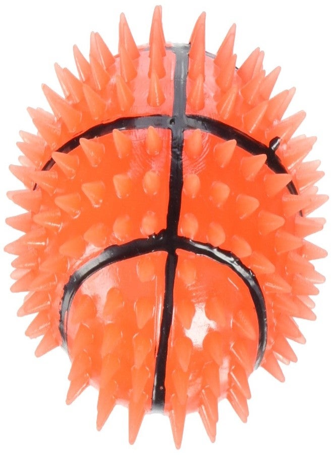 Gnawsome Dog Toys - 3.5” Squeak & Light Basketball - Medium - Dental & Gum Wellness - Stimulating Fun - Hidden Squeaker - Durable for Heavy Chewers - 100% BPA-Free - Assorted Colors