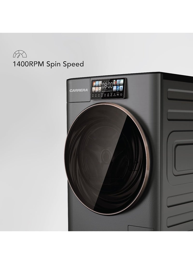 Carrera Carrera Washing Machine – 10kg Washer & 6kg Dryer, 1400RPM, Inverter Technology, Ozone Cleaning, Intelligent Color Display, Direct Drive, Drum Clean Plus  - Image 2