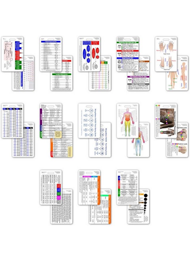 Scrubs and Stuff LLC Complete Nurse Rn Cna Na Vertical Badge Card Set 13 Cards  - Image 2