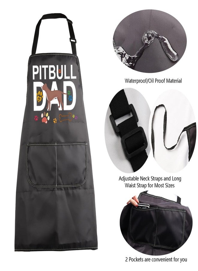 MBMSO Pitbull Mom and Dad Gifts Pitbull Mom Apron Best Pitbull Mom Ever Pitbull Dad Apron Pitbull Apron for Pitbull Owner (Pitbull Dad Apron-b) - Image 5