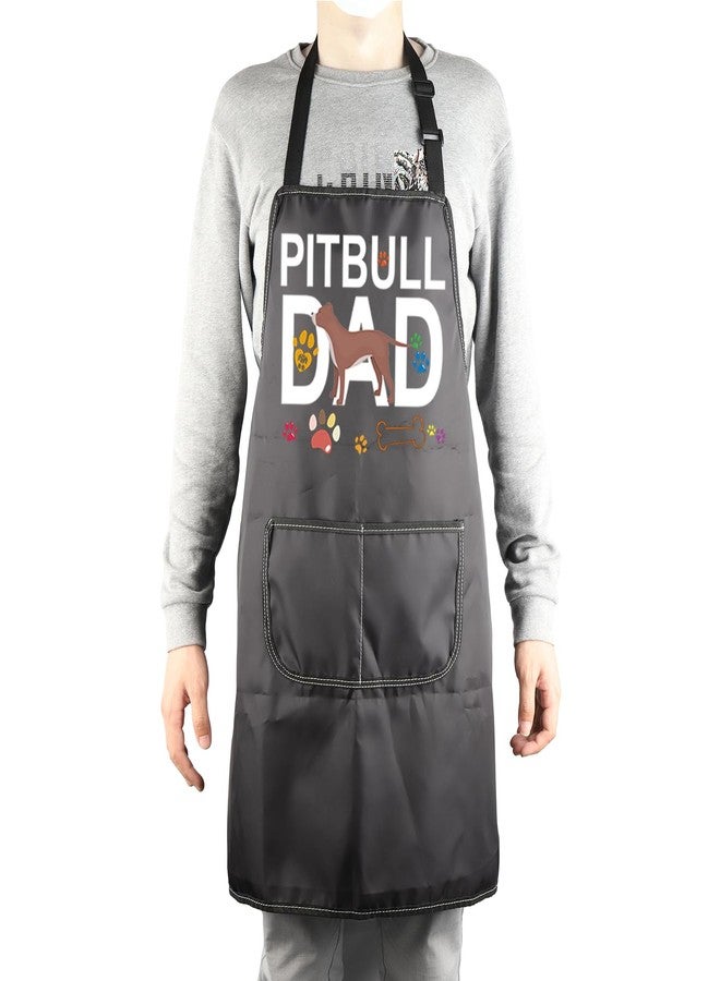 MBMSO Pitbull Mom and Dad Gifts Pitbull Mom Apron Best Pitbull Mom Ever Pitbull Dad Apron Pitbull Apron for Pitbull Owner (Pitbull Dad Apron-b) - Image 3