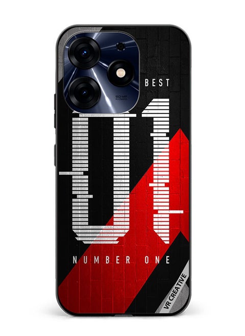 Protective Case Cover For Tecno Spark 10 Pro Number One Design Multicolour