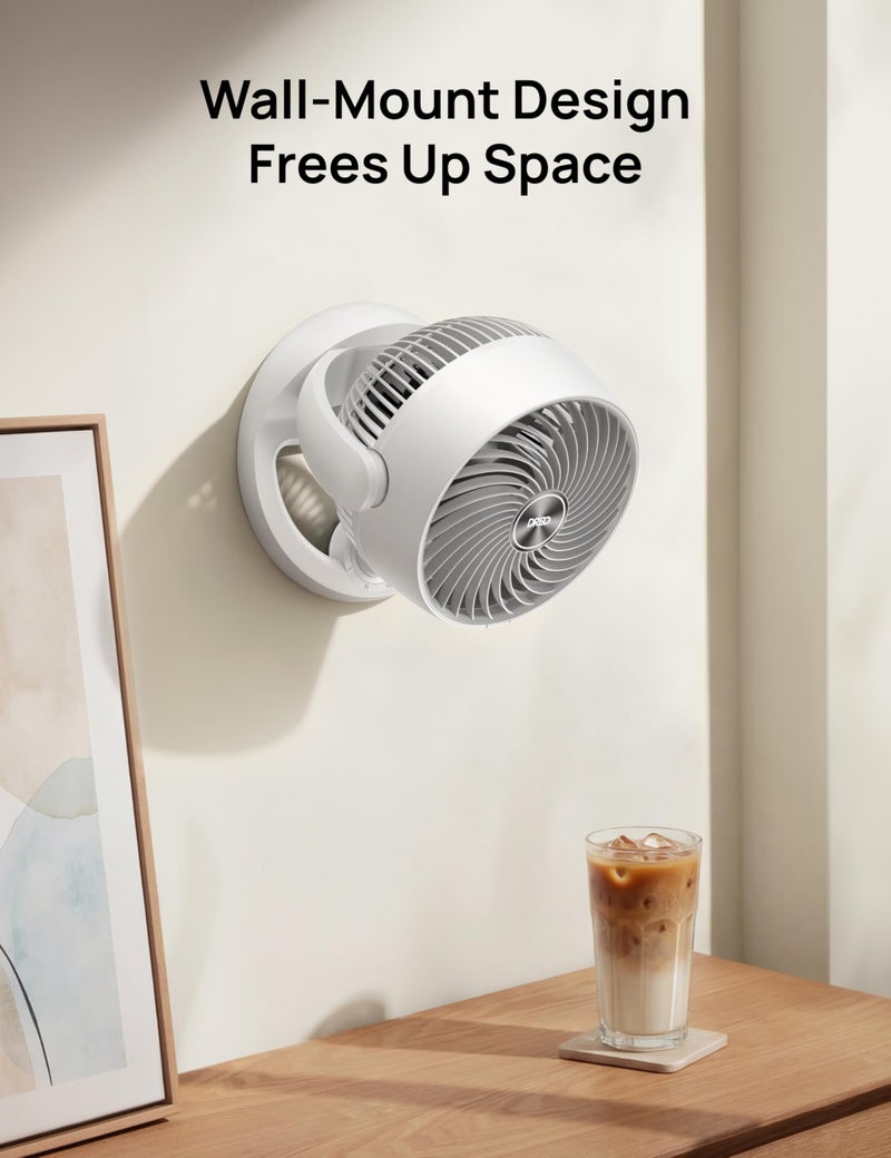 DREO Fan for Bedroom, 12 Inches, 70ft Powerful Airflow, 25db Quiet Table Air Circulator Fans for Dorm Room, 120Â° Adjustable Tilt, 3 Speeds, Desktop Fan for Home, Office, Kitchen - Image 5