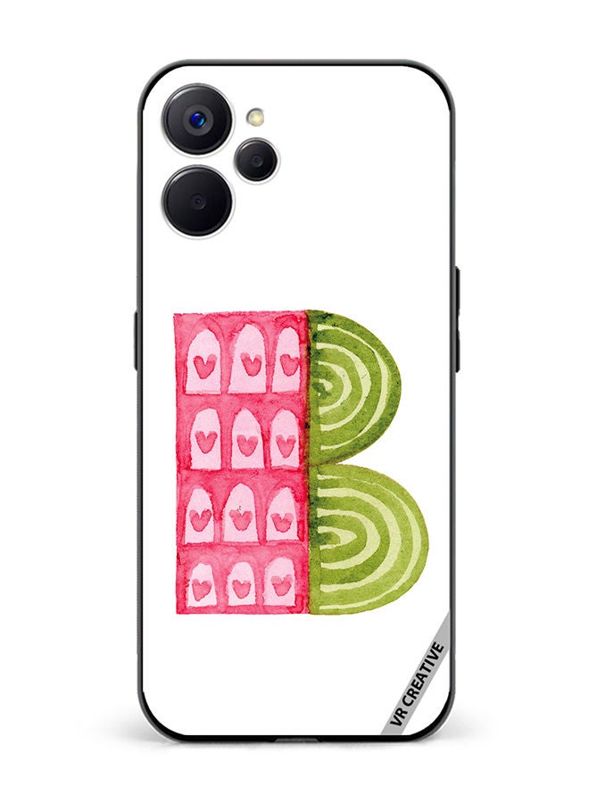 VR CREATIVE Protective Case Cover For Realme 10 5G Alphabet B Design Multicolour - Image 1