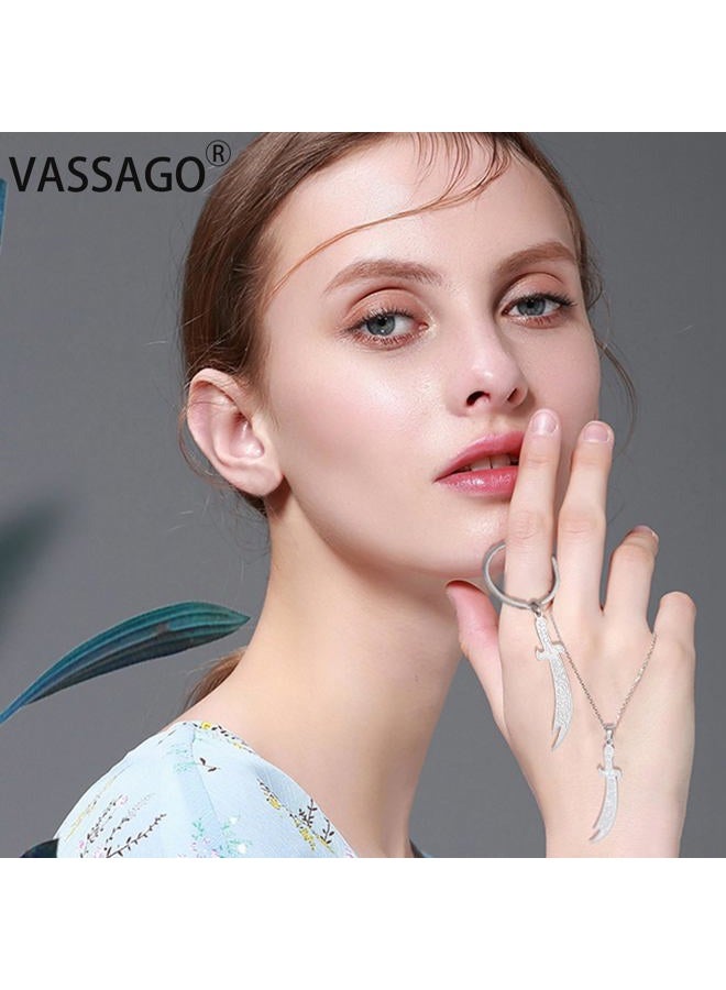 VASSAGO Sword Necklace for Men Women Zulfiqar Sword Necklace Imam Ali Zulfiqar Pendant Arabic Rune Islamic Muslim Jewelry Talisman Amulet Religious Gift - Image 2